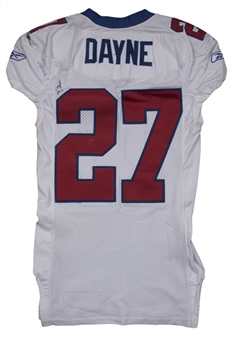 2004 Ron Dayne Game Used New York Giants Road Jersey Photo Matched To 3 Games (Giants COA)